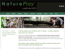 Tablet Screenshot of nature-play.co.uk